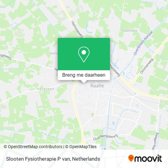 Slooten Fysiotherapie P van kaart