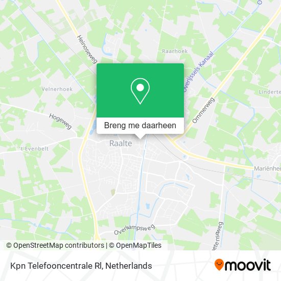 Kpn Telefooncentrale Rl kaart