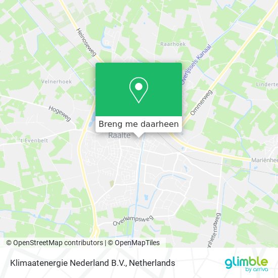 Klimaatenergie Nederland B.V. kaart