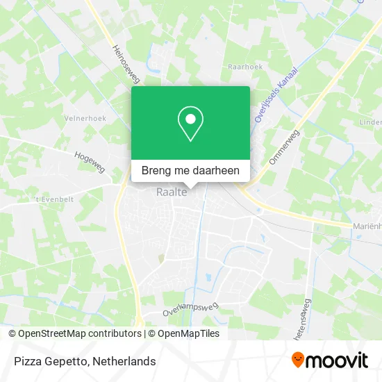 Pizza Gepetto kaart