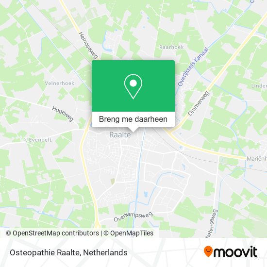 Osteopathie Raalte kaart