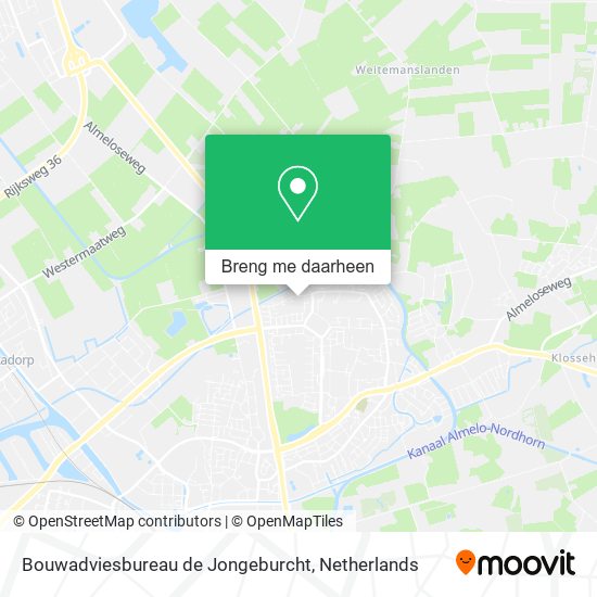 Bouwadviesbureau de Jongeburcht kaart