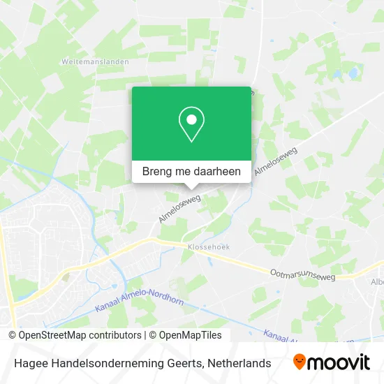 Hagee Handelsonderneming Geerts kaart