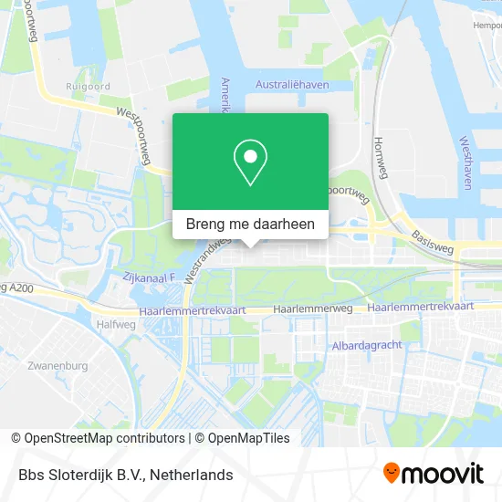 Bbs Sloterdijk B.V. kaart