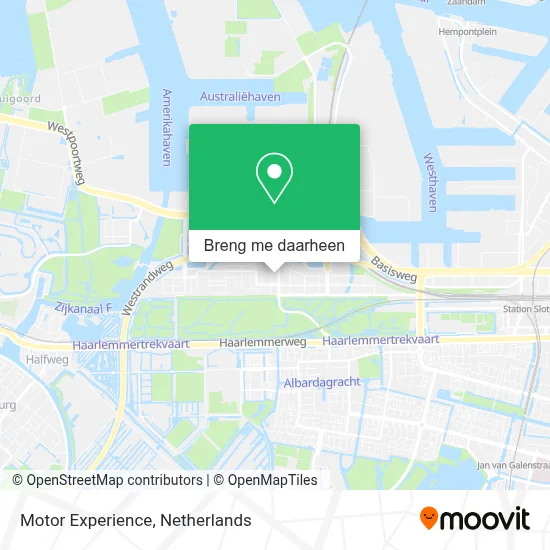 Motor Experience kaart