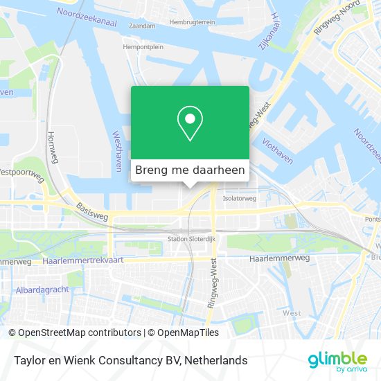 Taylor en Wienk Consultancy BV kaart