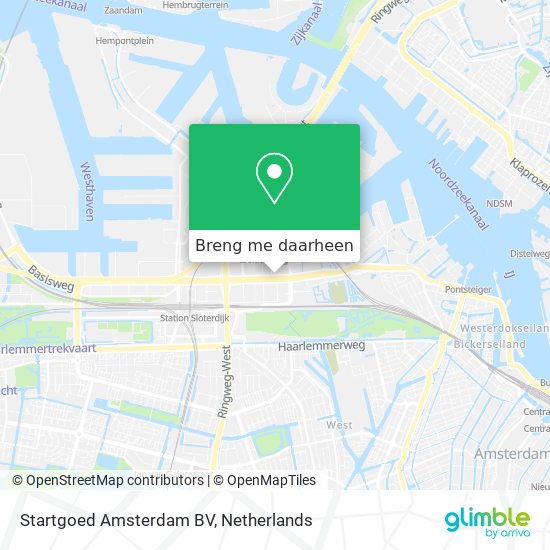 Startgoed Amsterdam BV kaart