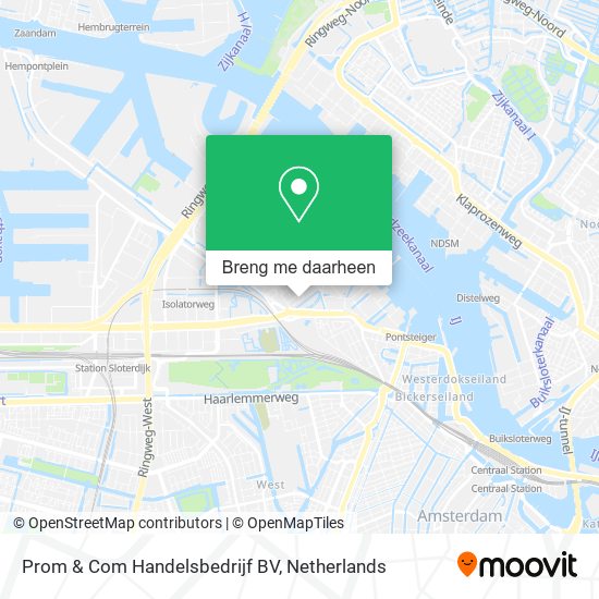 Prom & Com Handelsbedrijf BV kaart
