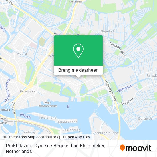 Praktijk voor Dyslexie-Begeleiding Els Rijneker kaart