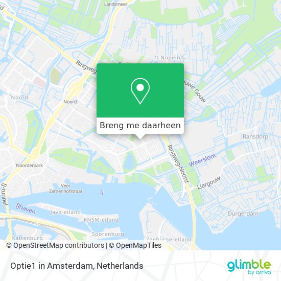 Optie1 in Amsterdam kaart