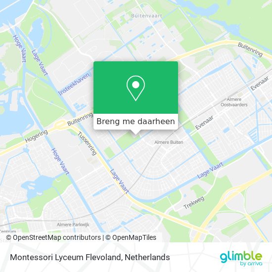 Montessori Lyceum Flevoland kaart