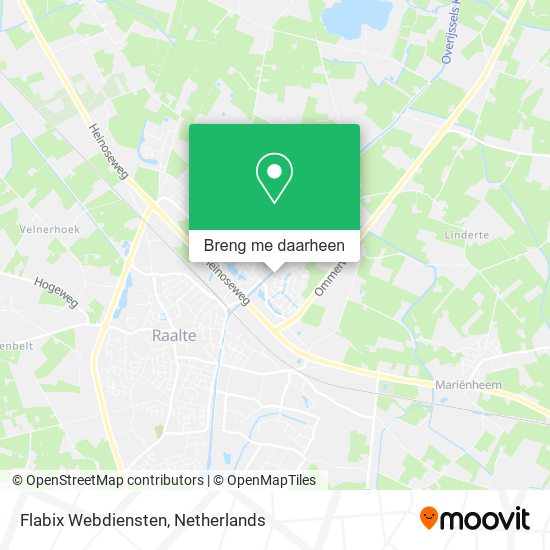 Flabix Webdiensten kaart