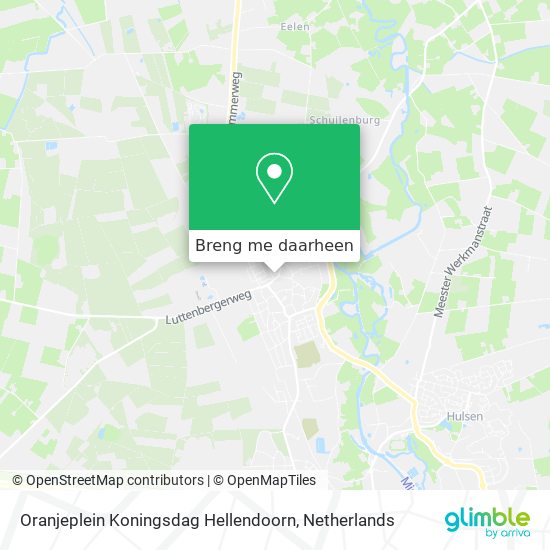 Oranjeplein Koningsdag Hellendoorn kaart