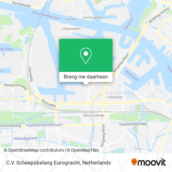 C.V. Scheepsbelang Eurogracht kaart