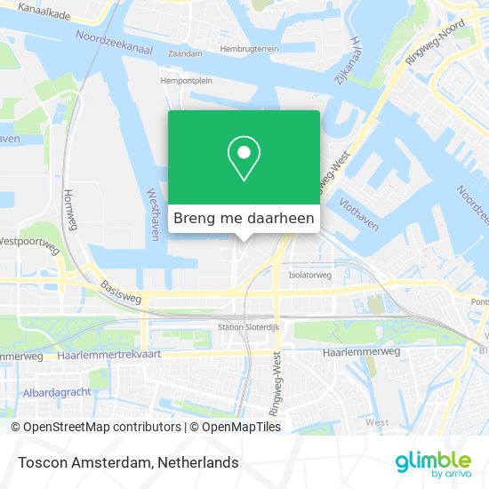 Toscon Amsterdam kaart