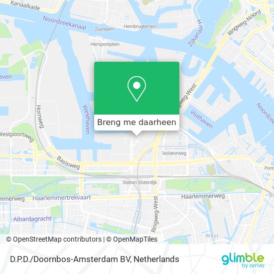 D.P.D./Doornbos-Amsterdam BV kaart