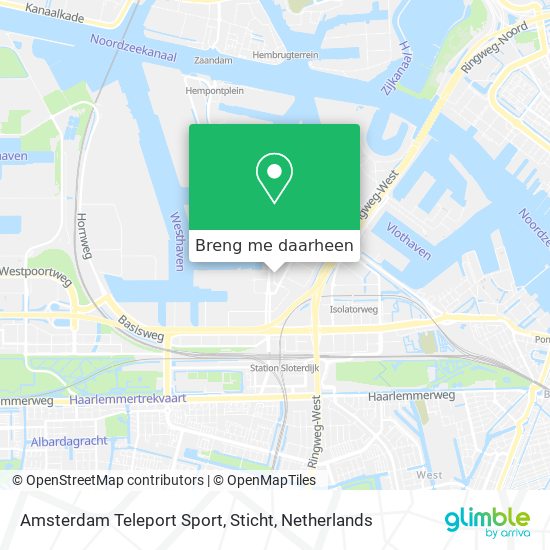 Amsterdam Teleport Sport, Sticht kaart