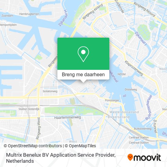Multrix Benelux BV Application Service Provider kaart