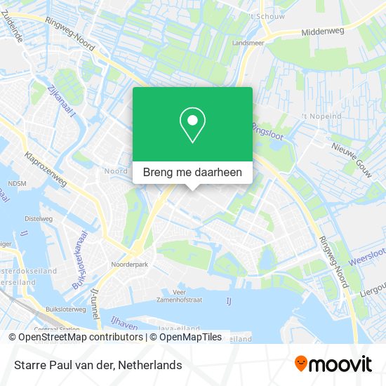 Starre Paul van der kaart