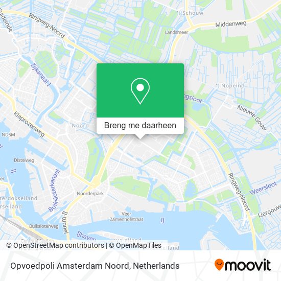 Opvoedpoli Amsterdam Noord kaart