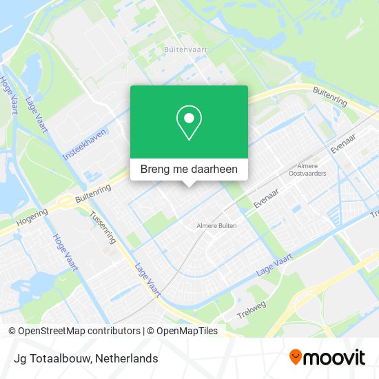 Jg Totaalbouw kaart