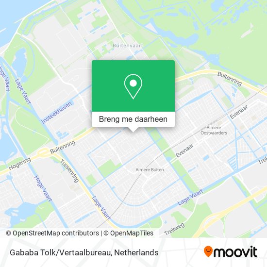 Gababa Tolk/Vertaalbureau kaart