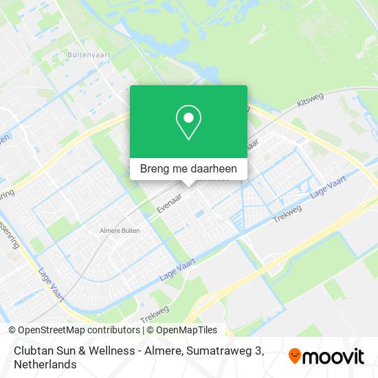 Clubtan Sun & Wellness - Almere, Sumatraweg 3 kaart