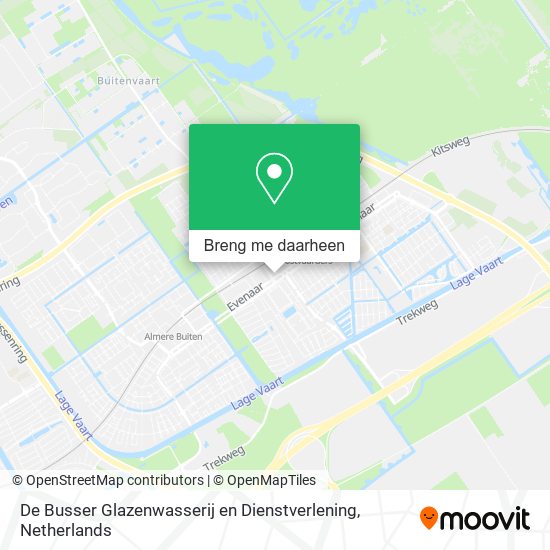 De Busser Glazenwasserij en Dienstverlening kaart