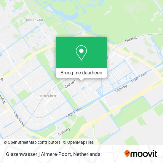 Glazenwasserij Almere-Poort kaart