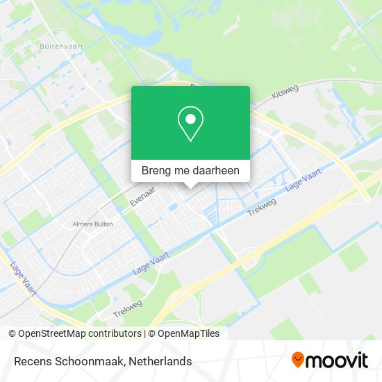 Recens Schoonmaak kaart