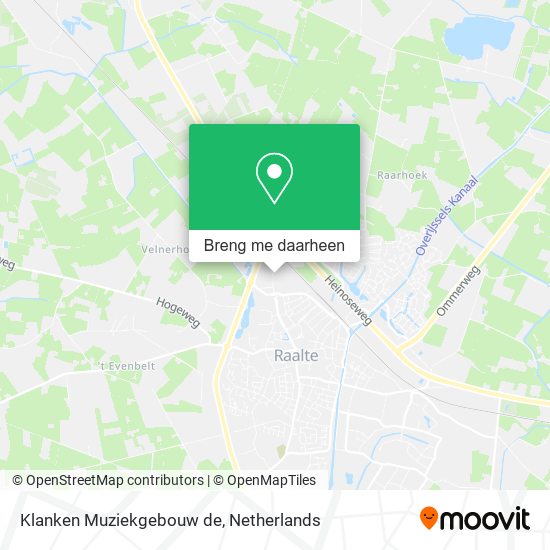 Klanken Muziekgebouw de kaart