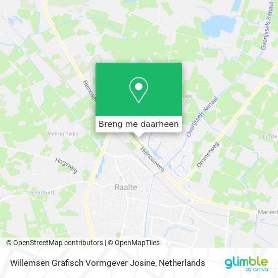 Willemsen Grafisch Vormgever Josine kaart