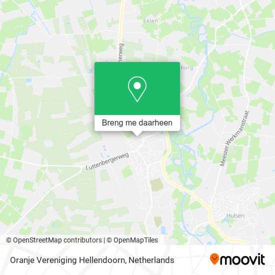 Oranje Vereniging Hellendoorn kaart