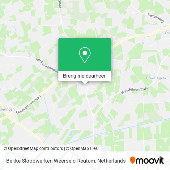 Bekke Sloopwerken Weerselo-Reutum kaart
