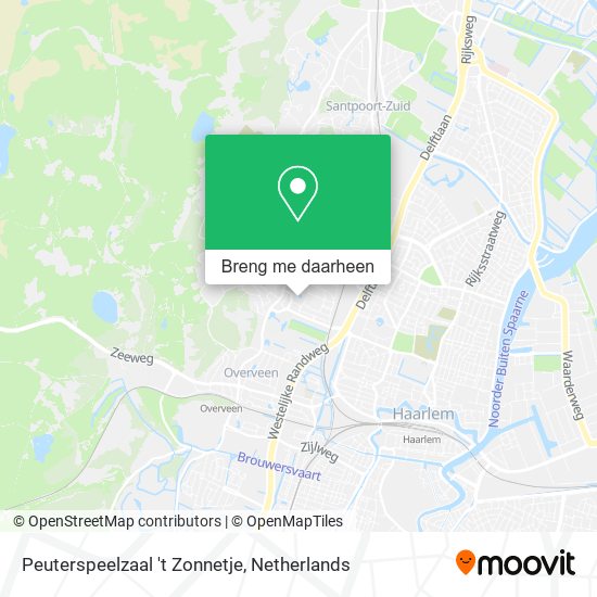 Peuterspeelzaal 't Zonnetje kaart