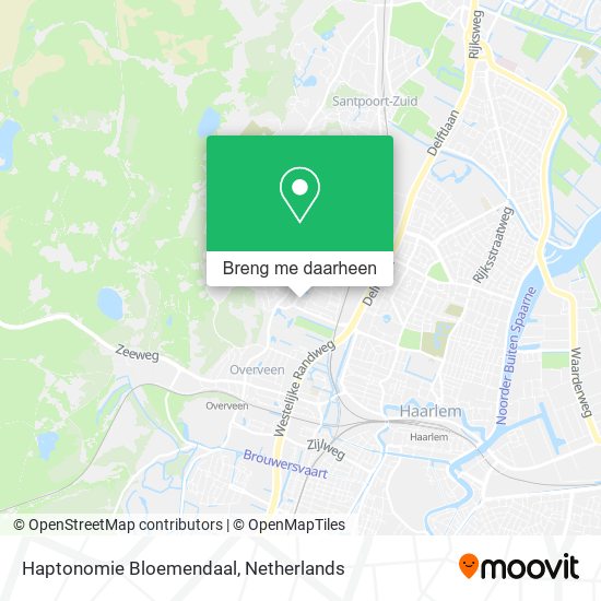 Haptonomie Bloemendaal kaart