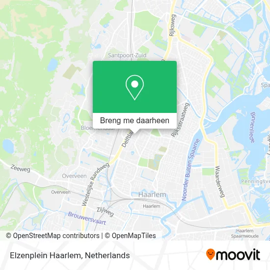 Elzenplein Haarlem kaart