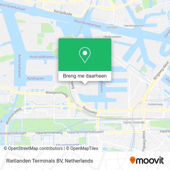 Rietlanden Terminals BV kaart