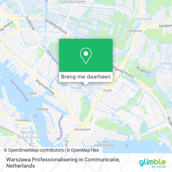 Warszawa Professionalisering in Communicatie kaart