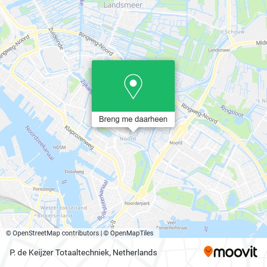 P. de Keijzer Totaaltechniek kaart