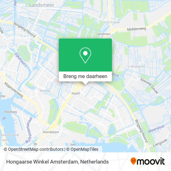 Hongaarse Winkel Amsterdam kaart