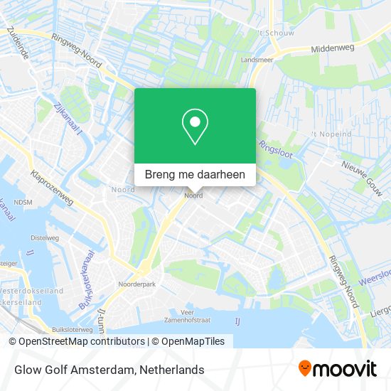 Glow Golf Amsterdam kaart