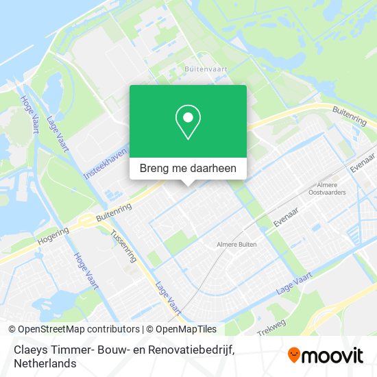 Claeys Timmer- Bouw- en Renovatiebedrijf kaart