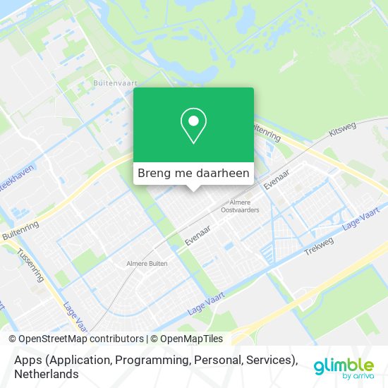 Apps (Application, Programming, Personal, Services) kaart