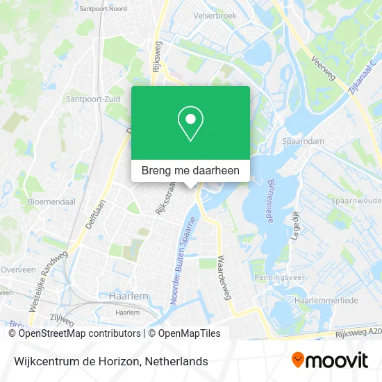 Wijkcentrum de Horizon kaart