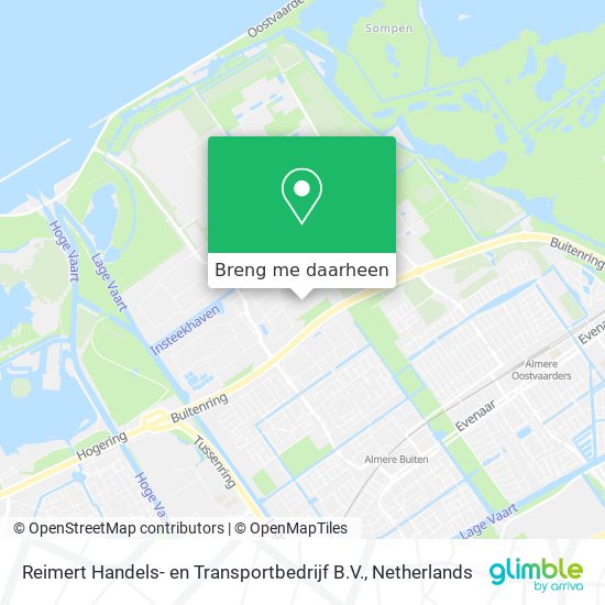 Reimert Handels- en Transportbedrijf B.V. kaart