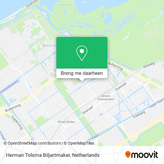 Herman Tolsma Biljartmaker kaart