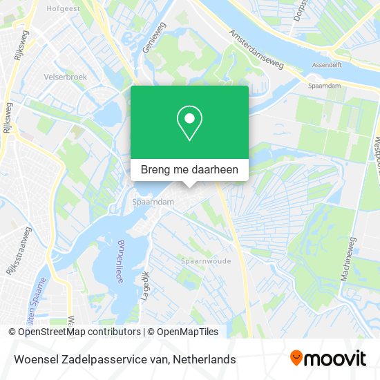 Woensel Zadelpasservice van kaart