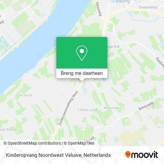 Kinderopvang Noordwest Veluwe kaart