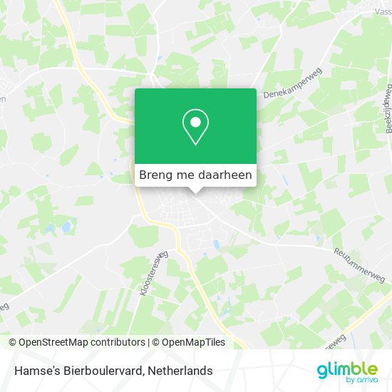 Hamse's Bierboulervard kaart